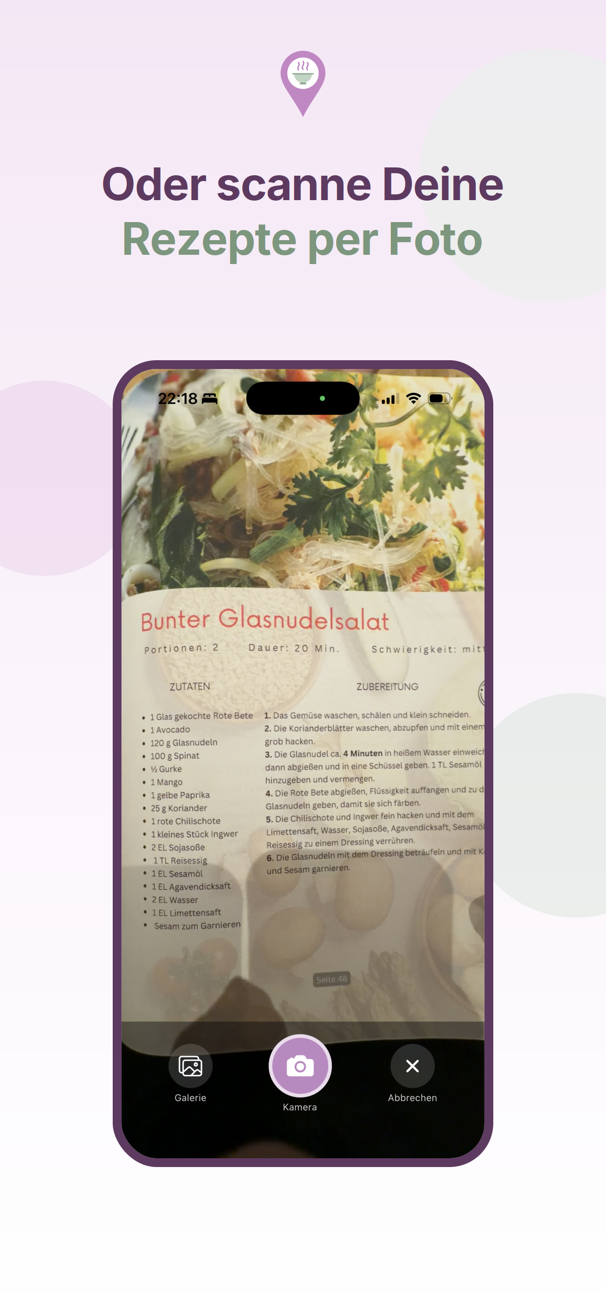 Rezept scannen